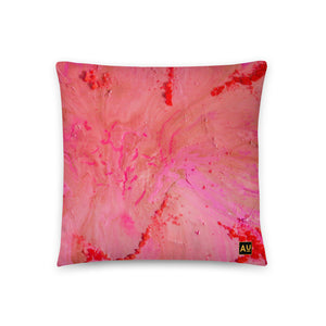 Pink Agate Throw Pillow