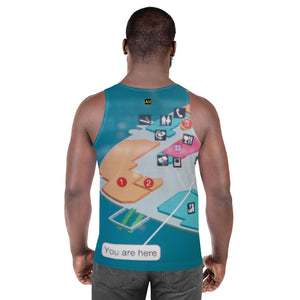 You Are Here Airport Map Men's Tank Top