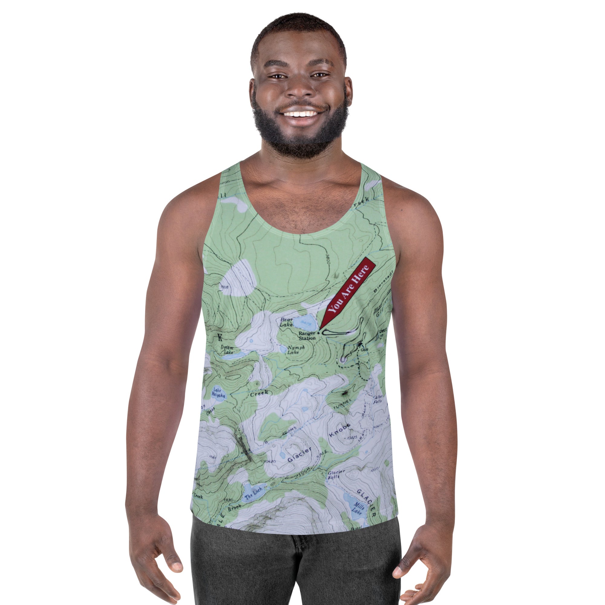 You Are Here Bear Lake Men's Tank Top