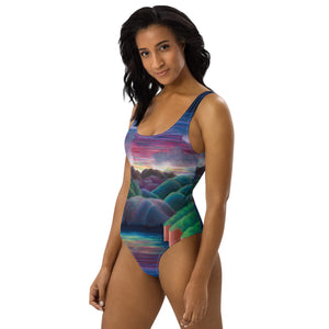 Crescent Moon One-Piece Swimsuit