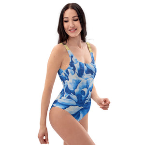 Peony Blue One-Piece Swimsuit
