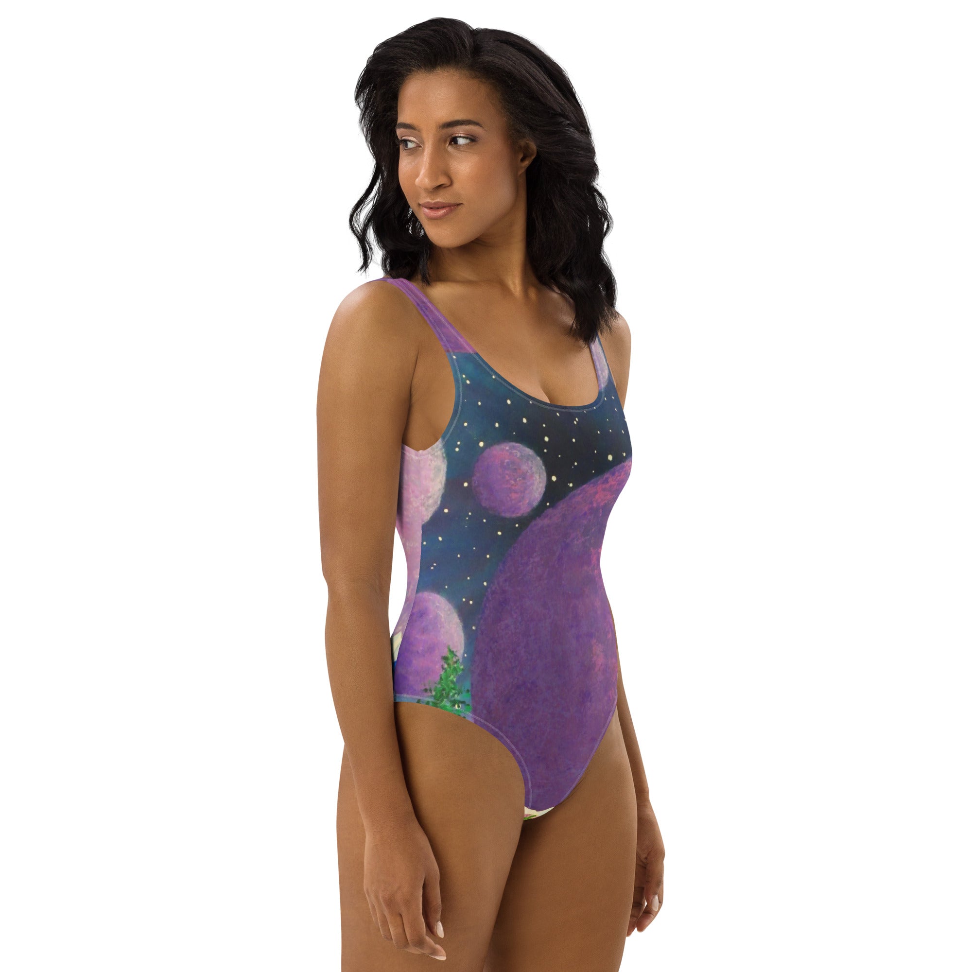 Purple Rogues One-Piece Swimsuit