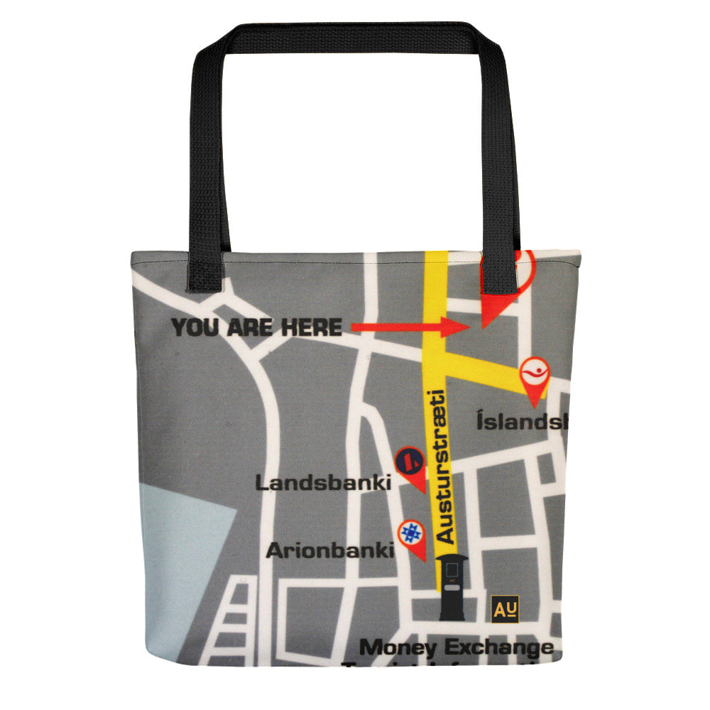 You Are Here Reykjavik Tote Bag