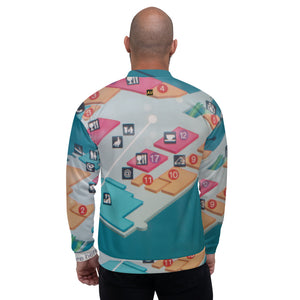 You Are Here Airport Map Bomber Jacket