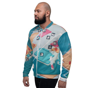 You Are Here Airport Map Bomber Jacket