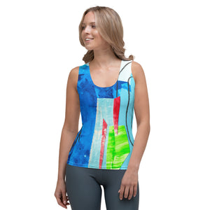 Blue Frequency Tank Top