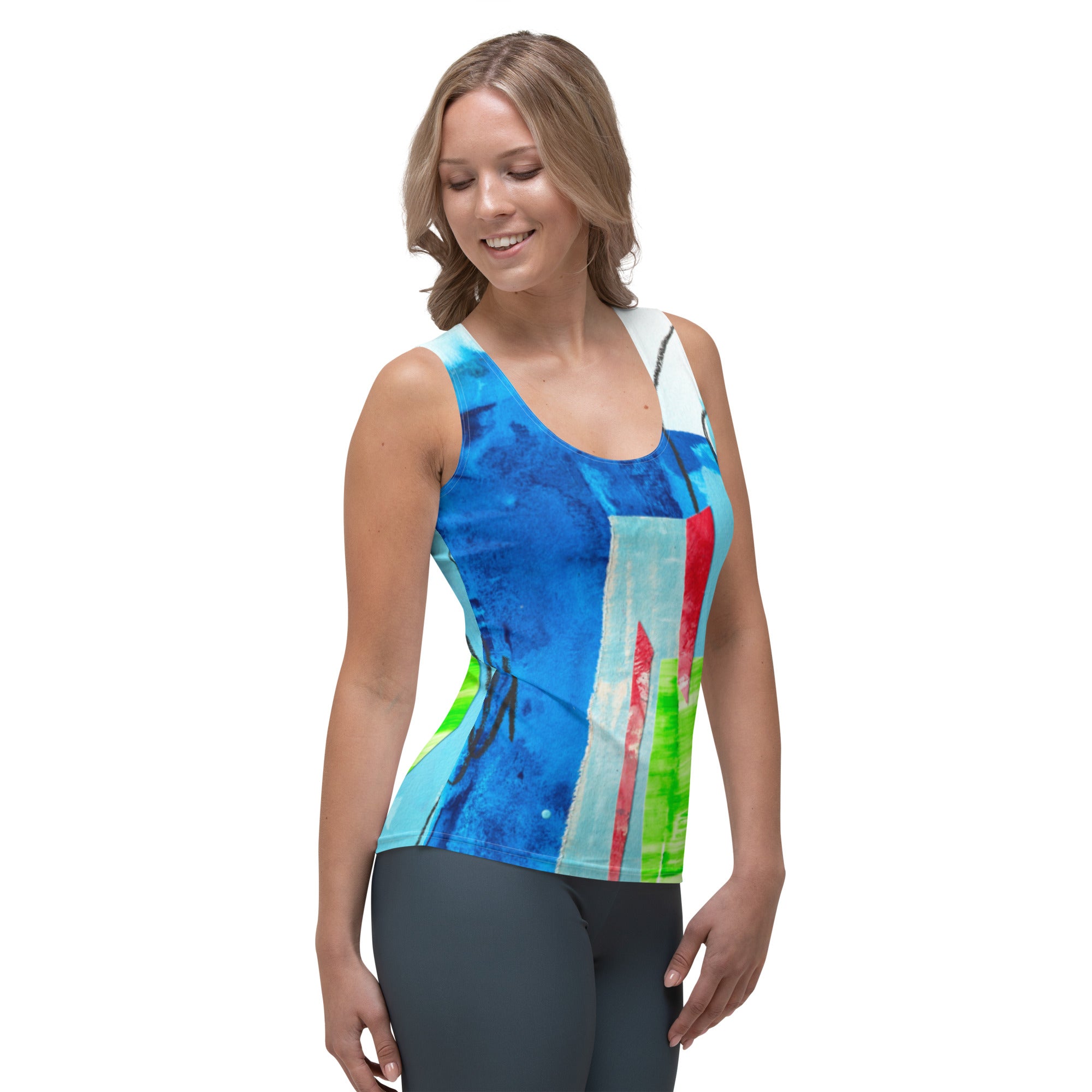 Blue Frequency Tank Top