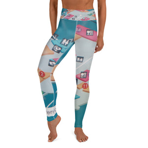 You Are Here Airport Map High-Waisted Leggings