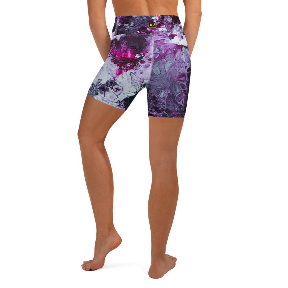 Purple Haze Yoga Shorts