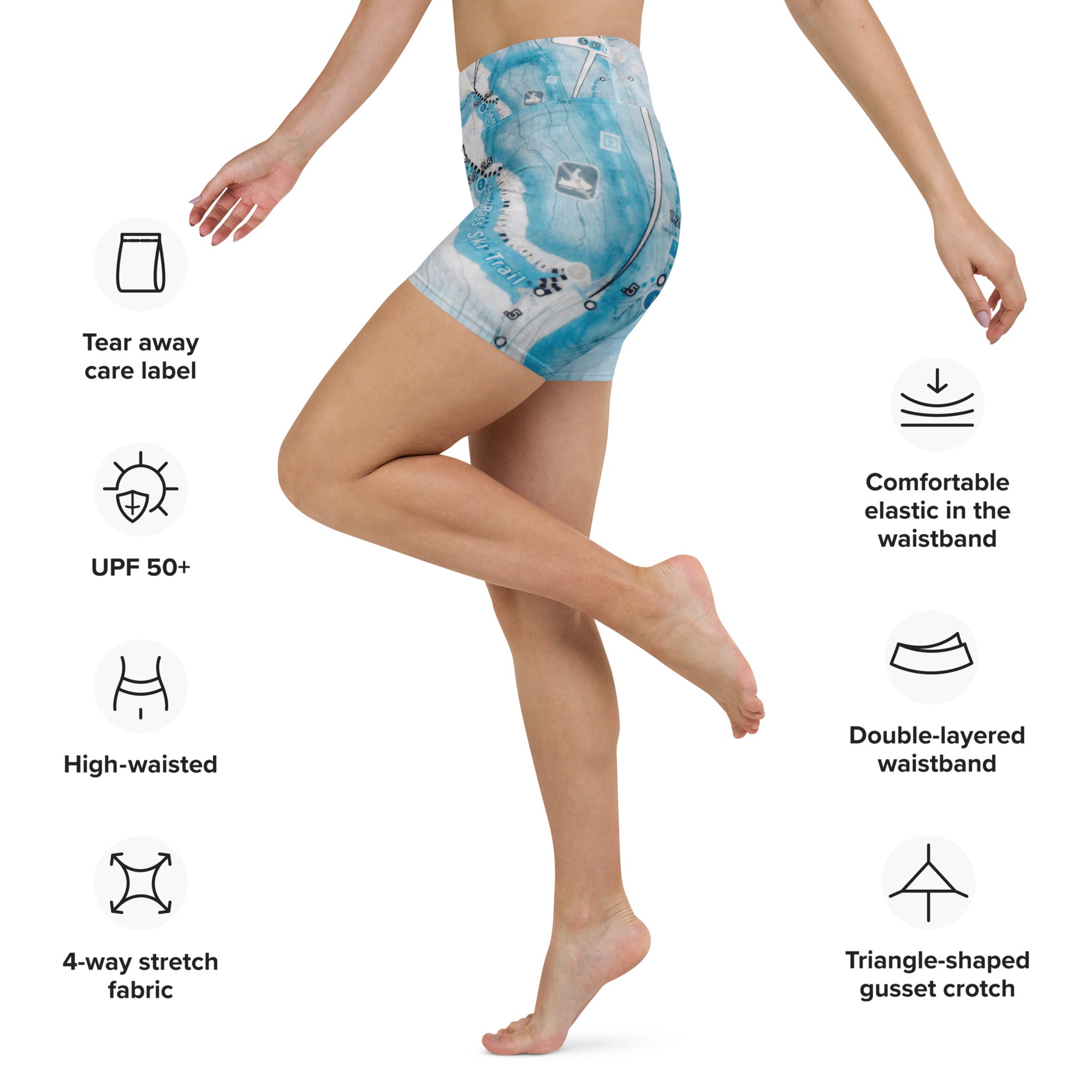 You Are Here Shrine Pass Yoga Shorts