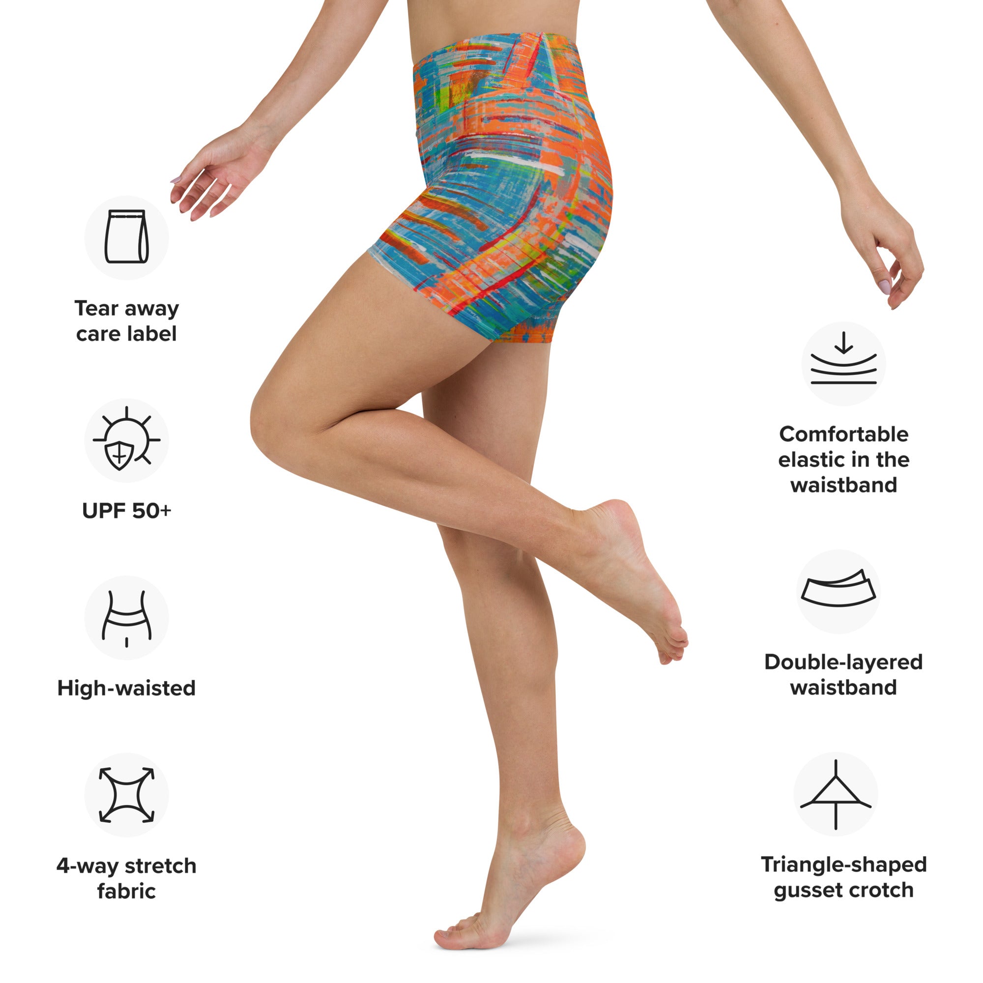 Neon Daze Yoga Shorts
