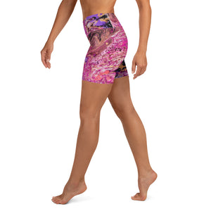 Purple Agate Yoga Shorts