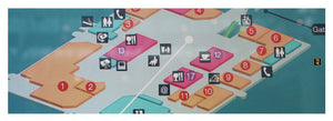 You Are Here Airport Map Yoga Mat